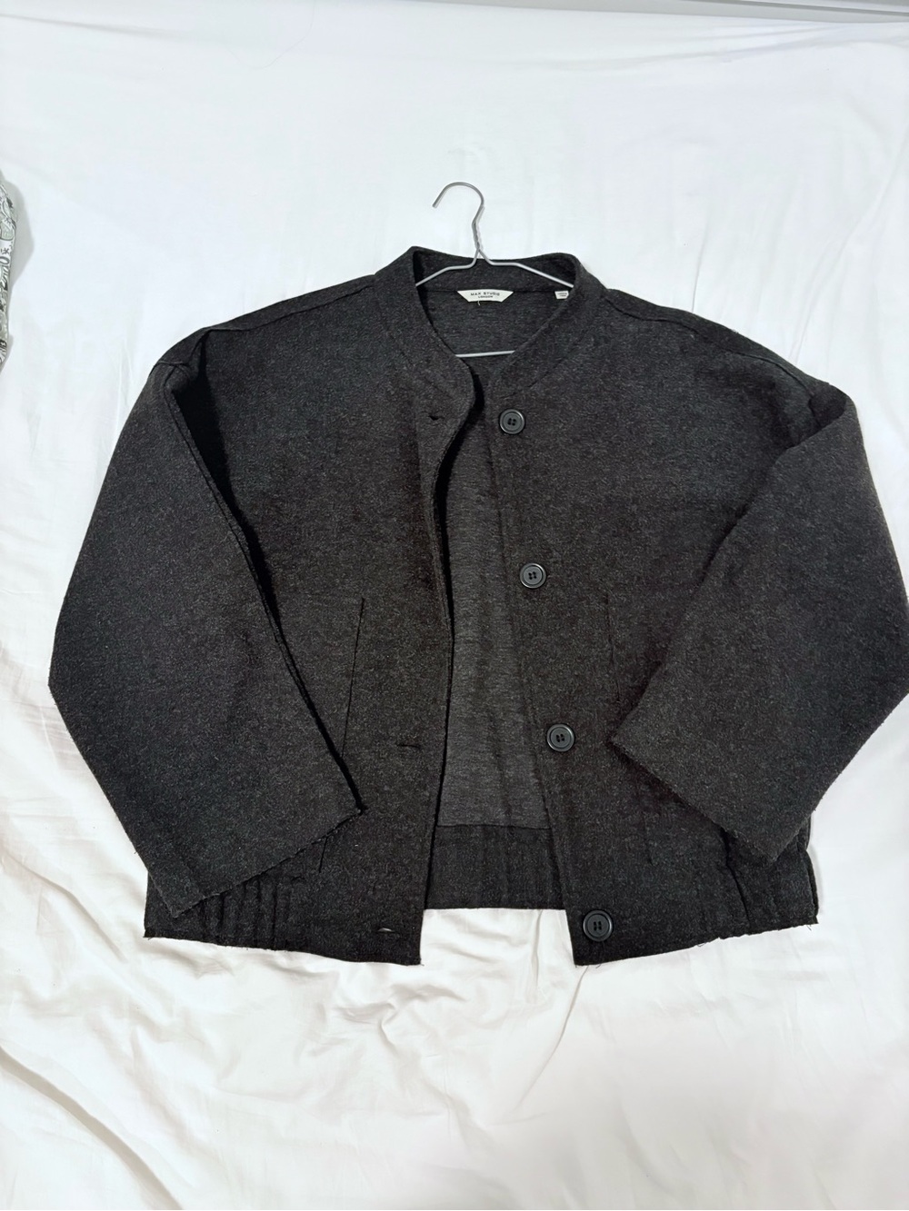 Max Studios Grey Wool Jacket